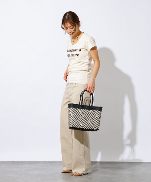 Rouge vif la cle / ルージュ・ヴィフ ラクレ トートバッグ | 【MOON BIRD/ムーンバード】手編みのメルカドバッグS/かごバッグ/ハンド | 詳細7