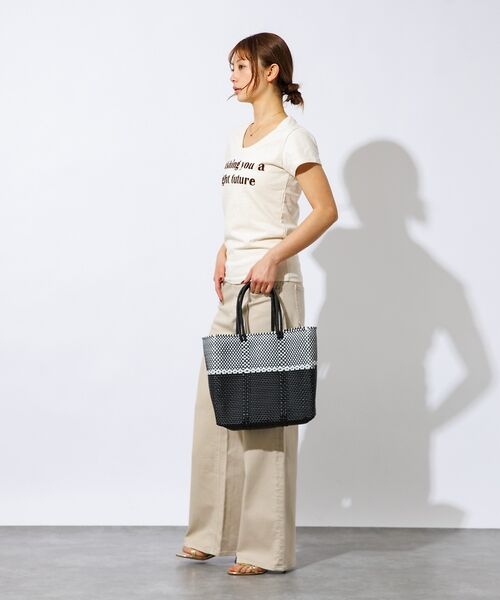 Rouge vif la cle / ルージュ・ヴィフ ラクレ かごバック | 【MOON BIRD/ムーンバード】手編みのメルカドバッグM/かごバッグ/軽量/ | 詳細2