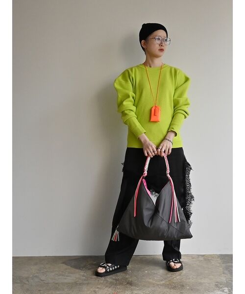 Rouge vif la cle / ルージュ・ヴィフ ラクレ ショルダーバッグ | 【cheek/チーク】ネオンハンドルトライアングルショルダー/C26002/ワン | 詳細5