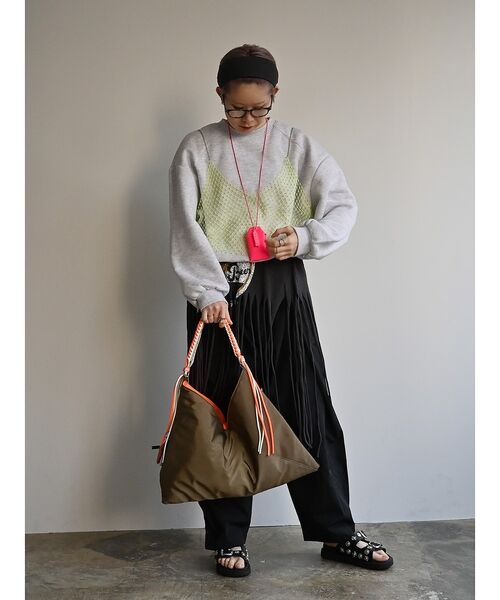 Rouge vif la cle / ルージュ・ヴィフ ラクレ ショルダーバッグ | 【cheek/チーク】ネオンハンドルトライアングルショルダー/C26002/ワン | 詳細22