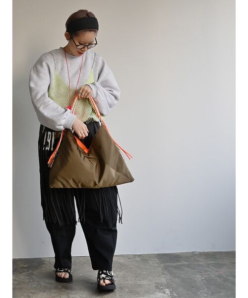 Rouge vif la cle / ルージュ・ヴィフ ラクレ ショルダーバッグ | 【cheek/チーク】ネオンハンドルトライアングルショルダー/C26002/ワン | 詳細21