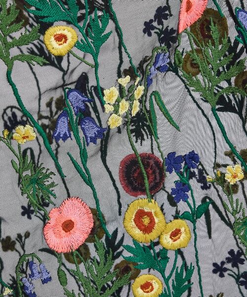 Rouge vif la cle / ルージュ・ヴィフ ラクレ ロング・マキシ丈スカート | 【Le Melange/ル・メランジュ】刺繍チュールスカート/花柄/レイヤード/ | 詳細24