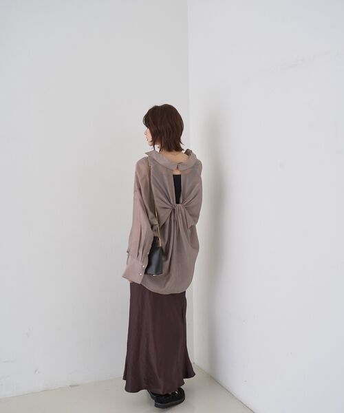 Rouge vif la cle / ルージュ・ヴィフ ラクレ シャツ・ブラウス | 【定番人気】【ロングセラー】バックツイストシャツ | 詳細14