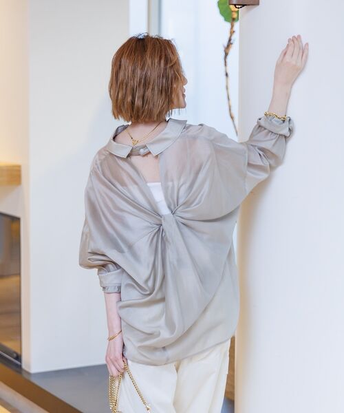 Rouge vif la cle / ルージュ・ヴィフ ラクレ シャツ・ブラウス | 【定番人気】【ロングセラー】バックツイストシャツ | 詳細15