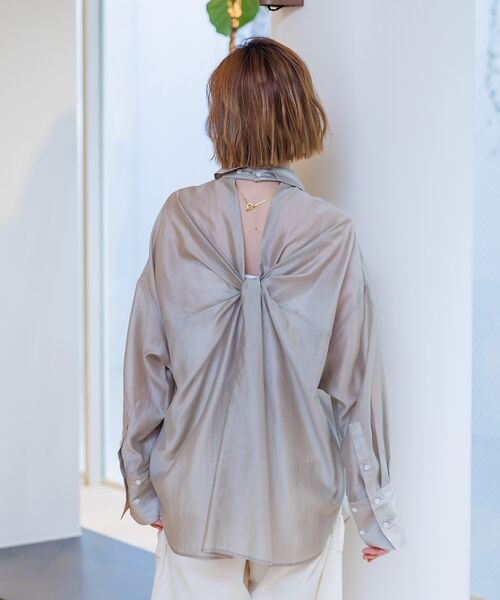 Rouge vif la cle / ルージュ・ヴィフ ラクレ シャツ・ブラウス | 【定番人気】【ロングセラー】バックツイストシャツ | 詳細16