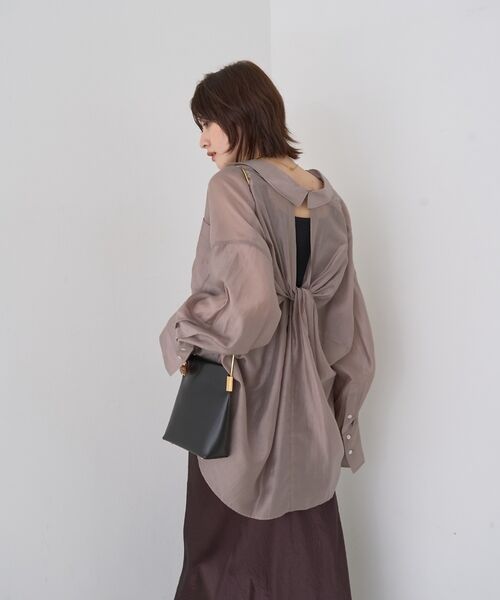 Rouge vif la cle / ルージュ・ヴィフ ラクレ シャツ・ブラウス | 【定番人気】【ロングセラー】バックツイストシャツ | 詳細9