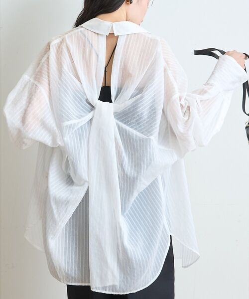 Rouge vif la cle / ルージュ・ヴィフ ラクレ シャツ・ブラウス | 【定番人気】【ロングセラー】バックツイストシャツ（ホワイト系その他1）