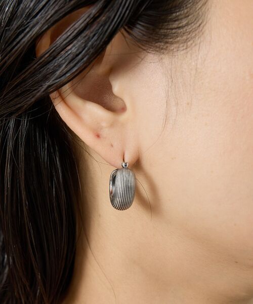 Rouge vif la cle / ルージュ・ヴィフ ラクレ ピアス・イヤリング | 【OCUCCI jewelry/オクチ ジュエリー】Hoop-strip M シ | 詳細5