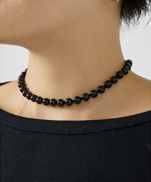 Rouge vif la cle / ルージュ・ヴィフ ラクレ ネックレス・ペンダント・チョーカー | 【OCUCCI jewelry/オクチ ジュエリー】Stone Choker-o（ブラック）