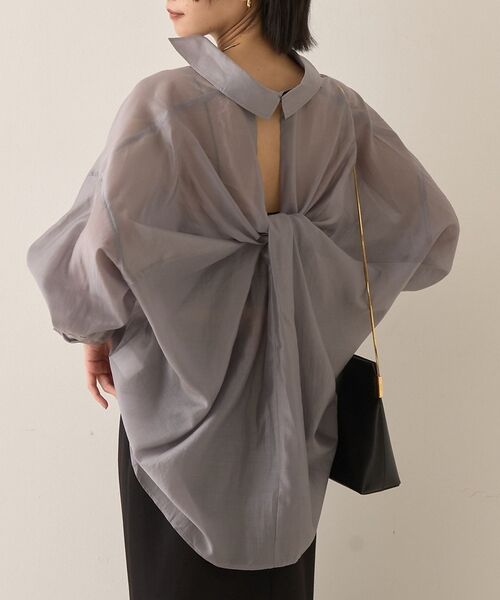 Rouge vif la cle / ルージュ・ヴィフ ラクレ シャツ・ブラウス | 【定番人気】【ロングセラー】バックツイストシャツ | 詳細3