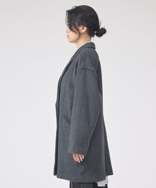 Rouge vif la cle / ルージュ・ヴィフ ラクレ アウター | 【一部店舗限定】ニットビーバーコート/ダブルブレストコート | 詳細12