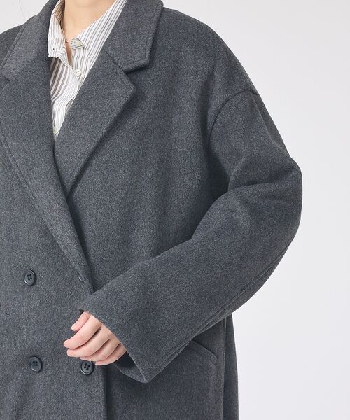 Rouge vif la cle / ルージュ・ヴィフ ラクレ アウター | 【一部店舗限定】ニットビーバーコート/ダブルブレストコート | 詳細15