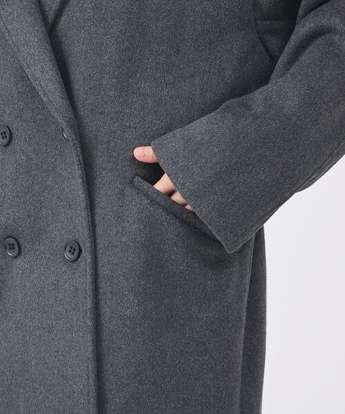 Rouge vif la cle / ルージュ・ヴィフ ラクレ アウター | 【一部店舗限定】ニットビーバーコート/ダブルブレストコート | 詳細16