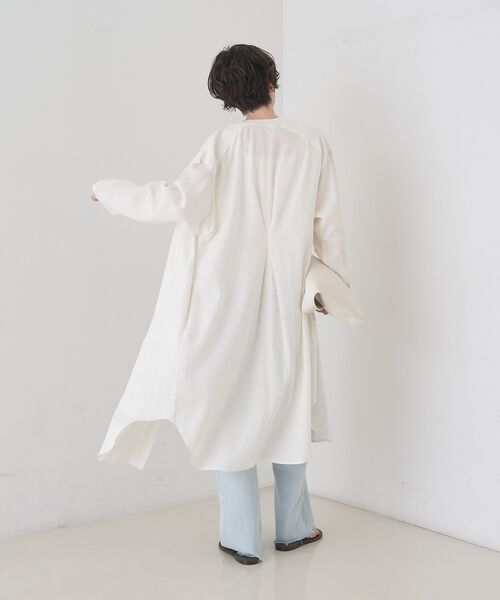 Rouge vif la cle / ルージュ・ヴィフ ラクレ シャツ・ブラウス | 【セットアップ対応】リネンロングトッパー/シャツ/カーディガン/羽織【予約】 | 詳細5