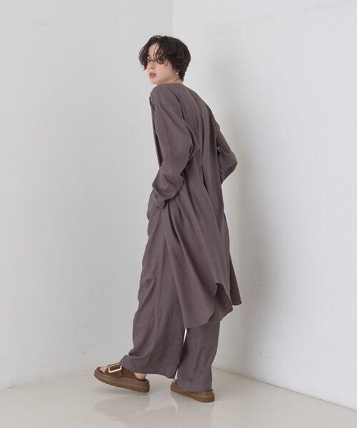 Rouge vif la cle / ルージュ・ヴィフ ラクレ シャツ・ブラウス | 【セットアップ対応】リネンロングトッパー/シャツ/カーディガン/羽織【予約】 | 詳細21