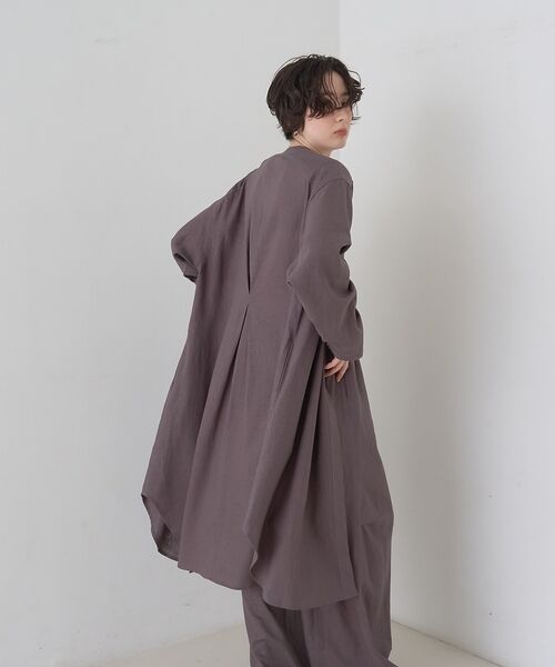 Rouge vif la cle / ルージュ・ヴィフ ラクレ シャツ・ブラウス | 【セットアップ対応】リネンロングトッパー/シャツ/カーディガン/羽織【予約】 | 詳細26