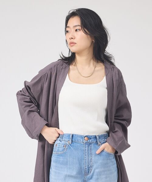 Rouge vif la cle / ルージュ・ヴィフ ラクレ シャツ・ブラウス | 【セットアップ対応】リネンロングトッパー/シャツ/カーディガン/羽織【予約】 | 詳細28