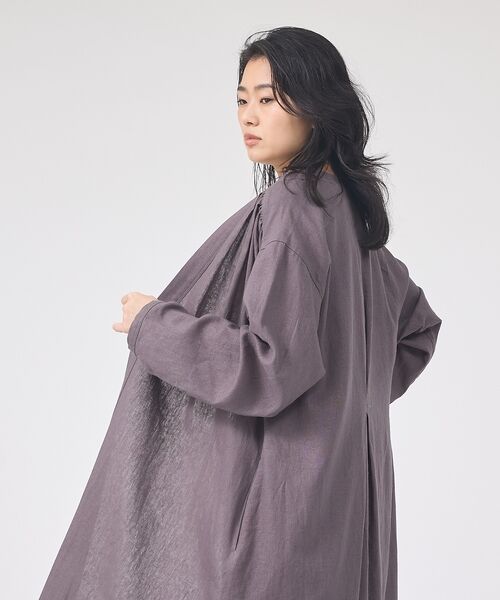 Rouge vif la cle / ルージュ・ヴィフ ラクレ シャツ・ブラウス | 【セットアップ対応】リネンロングトッパー/シャツ/カーディガン/羽織【予約】 | 詳細29