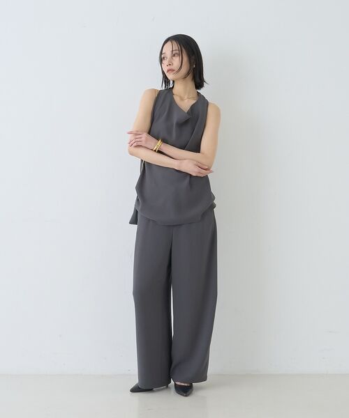 Rouge vif la cle / ルージュ・ヴィフ ラクレ シャツ・ブラウス | 【セットアップ対応】ホルダーネックブラウス【予約】 | 詳細10