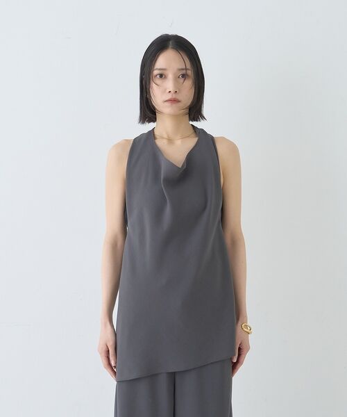 Rouge vif la cle / ルージュ・ヴィフ ラクレ シャツ・ブラウス | 【セットアップ対応】ホルダーネックブラウス【予約】 | 詳細14