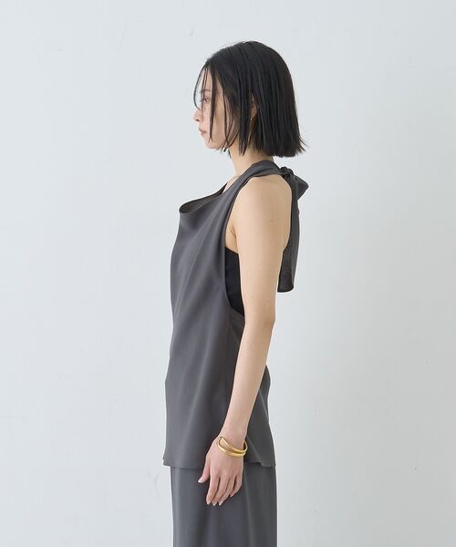 Rouge vif la cle / ルージュ・ヴィフ ラクレ シャツ・ブラウス | 【セットアップ対応】ホルダーネックブラウス【予約】 | 詳細15