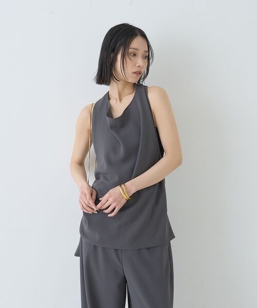 Rouge vif la cle / ルージュ・ヴィフ ラクレ シャツ・ブラウス | 【セットアップ対応】ホルダーネックブラウス【予約】 | 詳細2