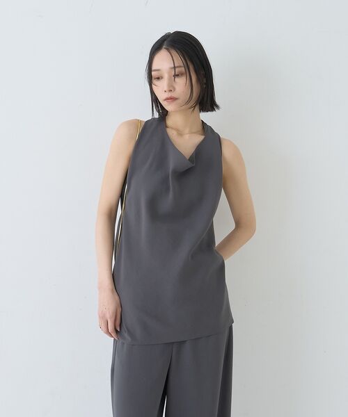 Rouge vif la cle / ルージュ・ヴィフ ラクレ シャツ・ブラウス | 【セットアップ対応】ホルダーネックブラウス【予約】 | 詳細3