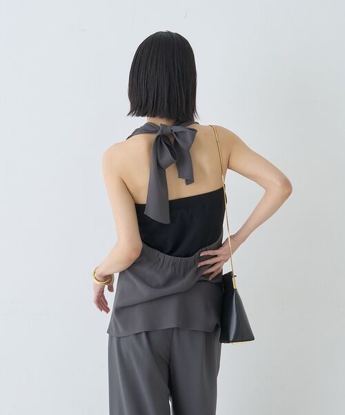 Rouge vif la cle / ルージュ・ヴィフ ラクレ シャツ・ブラウス | 【セットアップ対応】ホルダーネックブラウス【予約】 | 詳細6