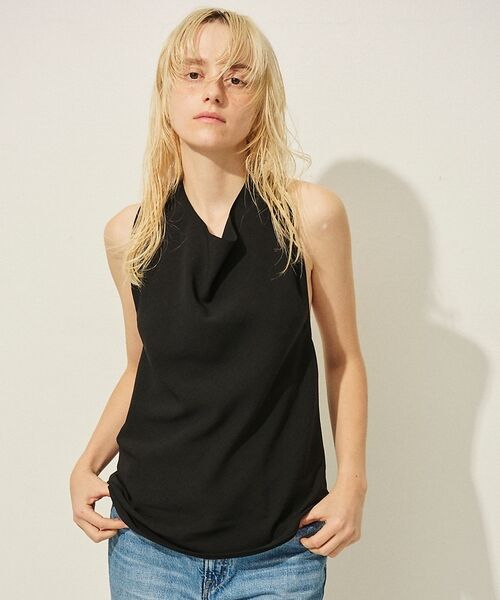 Rouge vif la cle / ルージュ・ヴィフ ラクレ シャツ・ブラウス | 【セットアップ対応】ホルダーネックブラウス【予約】（ブラック）