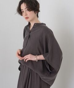 Rouge vif la cle / ルージュ・ヴィフ ラクレ シャツ・ブラウス | 【セットアップ対応】キュプラフィブリルドレープスキッパーブラウス【予約】