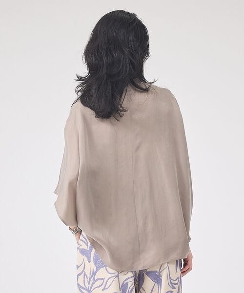 Rouge vif la cle / ルージュ・ヴィフ ラクレ シャツ・ブラウス | 【セットアップ対応】キュプラフィブリルドレープスキッパーブラウス【予約】 | 詳細14