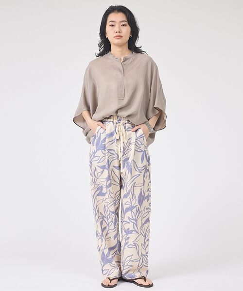 Rouge vif la cle / ルージュ・ヴィフ ラクレ シャツ・ブラウス | 【セットアップ対応】キュプラフィブリルドレープスキッパーブラウス【予約】 | 詳細15