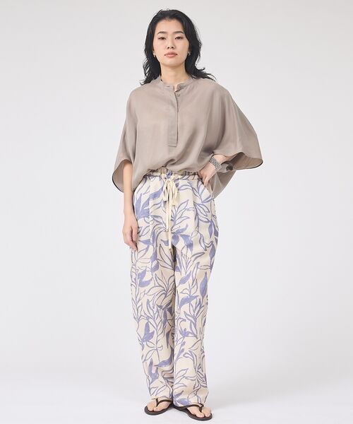 Rouge vif la cle / ルージュ・ヴィフ ラクレ シャツ・ブラウス | 【セットアップ対応】キュプラフィブリルドレープスキッパーブラウス【予約】 | 詳細16