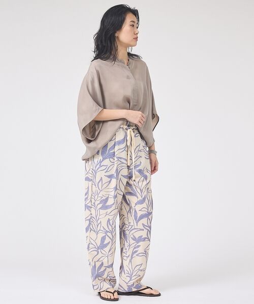 Rouge vif la cle / ルージュ・ヴィフ ラクレ シャツ・ブラウス | 【セットアップ対応】キュプラフィブリルドレープスキッパーブラウス【予約】 | 詳細17