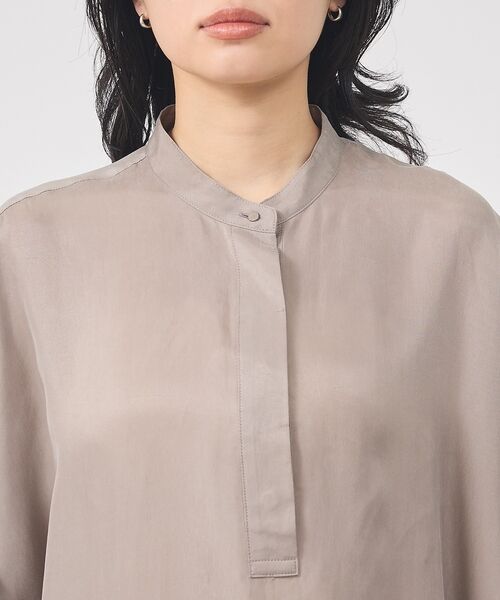 Rouge vif la cle / ルージュ・ヴィフ ラクレ シャツ・ブラウス | 【セットアップ対応】キュプラフィブリルドレープスキッパーブラウス【予約】 | 詳細21