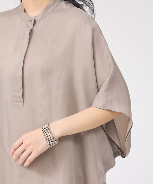 Rouge vif la cle / ルージュ・ヴィフ ラクレ シャツ・ブラウス | 【セットアップ対応】キュプラフィブリルドレープスキッパーブラウス【予約】 | 詳細22