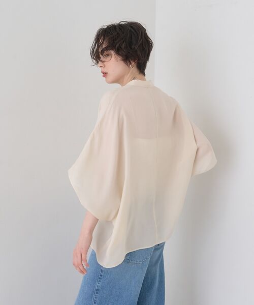 Rouge vif la cle / ルージュ・ヴィフ ラクレ シャツ・ブラウス | 【セットアップ対応】キュプラフィブリルドレープスキッパーブラウス【予約】 | 詳細28