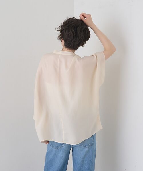 Rouge vif la cle / ルージュ・ヴィフ ラクレ シャツ・ブラウス | 【セットアップ対応】キュプラフィブリルドレープスキッパーブラウス【予約】 | 詳細30