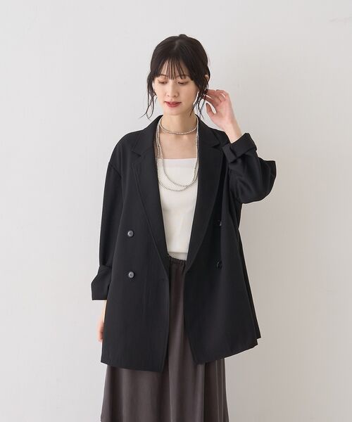 Rouge vif la cle / ルージュ・ヴィフ ラクレ キャミソール・チューブトップ | テンセルコットン総針スクエアネックニットタンク【予約】 | 詳細6