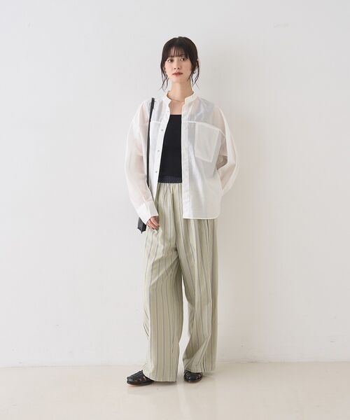 Rouge vif la cle / ルージュ・ヴィフ ラクレ キャミソール・チューブトップ | テンセルコットン総針スクエアネックニットタンク【予約】 | 詳細28