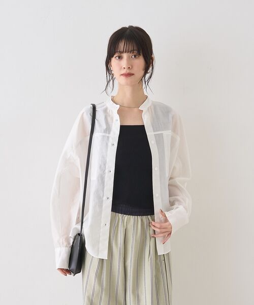 Rouge vif la cle / ルージュ・ヴィフ ラクレ キャミソール・チューブトップ | テンセルコットン総針スクエアネックニットタンク【予約】 | 詳細24