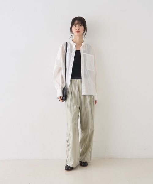 Rouge vif la cle / ルージュ・ヴィフ ラクレ キャミソール・チューブトップ | テンセルコットン総針スクエアネックニットタンク【予約】 | 詳細27