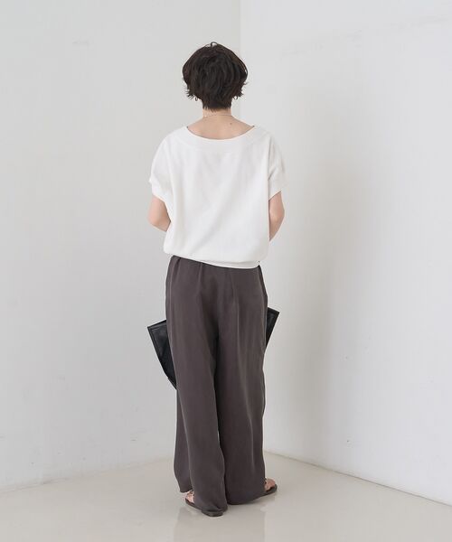 Rouge vif la cle / ルージュ・ヴィフ ラクレ ニット・セーター | スレッド編裏毛風ニットプルオーバー【予約】 | 詳細10