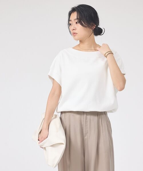 Rouge vif la cle / ルージュ・ヴィフ ラクレ ニット・セーター | スレッド編裏毛風ニットプルオーバー【予約】 | 詳細12