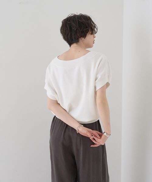 Rouge vif la cle / ルージュ・ヴィフ ラクレ ニット・セーター | スレッド編裏毛風ニットプルオーバー【予約】 | 詳細4