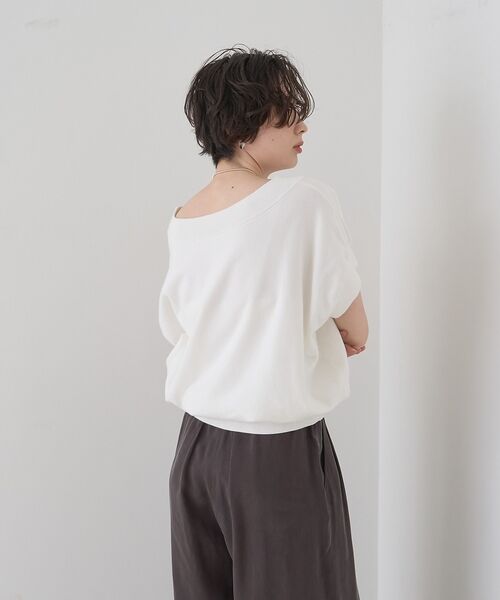 Rouge vif la cle / ルージュ・ヴィフ ラクレ ニット・セーター | スレッド編裏毛風ニットプルオーバー【予約】 | 詳細5