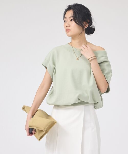 Rouge vif la cle / ルージュ・ヴィフ ラクレ ニット・セーター | スレッド編裏毛風ニットプルオーバー【予約】 | 詳細20