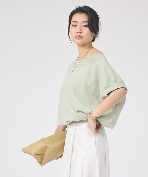 Rouge vif la cle / ルージュ・ヴィフ ラクレ ニット・セーター | スレッド編裏毛風ニットプルオーバー【予約】 | 詳細21