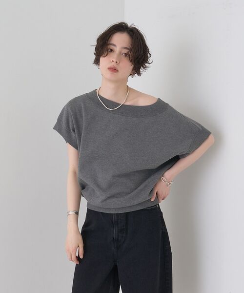 Rouge vif la cle / ルージュ・ヴィフ ラクレ ニット・セーター | スレッド編裏毛風ニットプルオーバー【予約】 | 詳細20