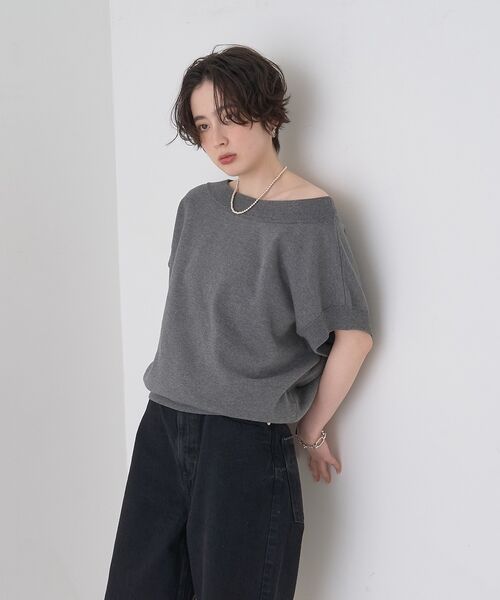 Rouge vif la cle / ルージュ・ヴィフ ラクレ ニット・セーター | スレッド編裏毛風ニットプルオーバー【予約】 | 詳細21